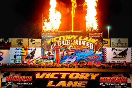Sachau, Harshbarger earn Eagle River Speedway 'Rumble at the River' qualifiers